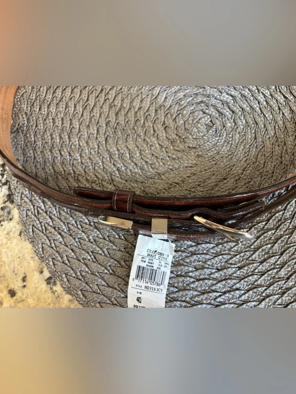 Nadim Women’s or Men’s Leather Brown Cognac Belt